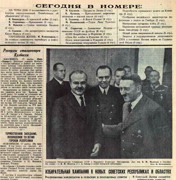 Молотов у Гітлера, 1940 рік